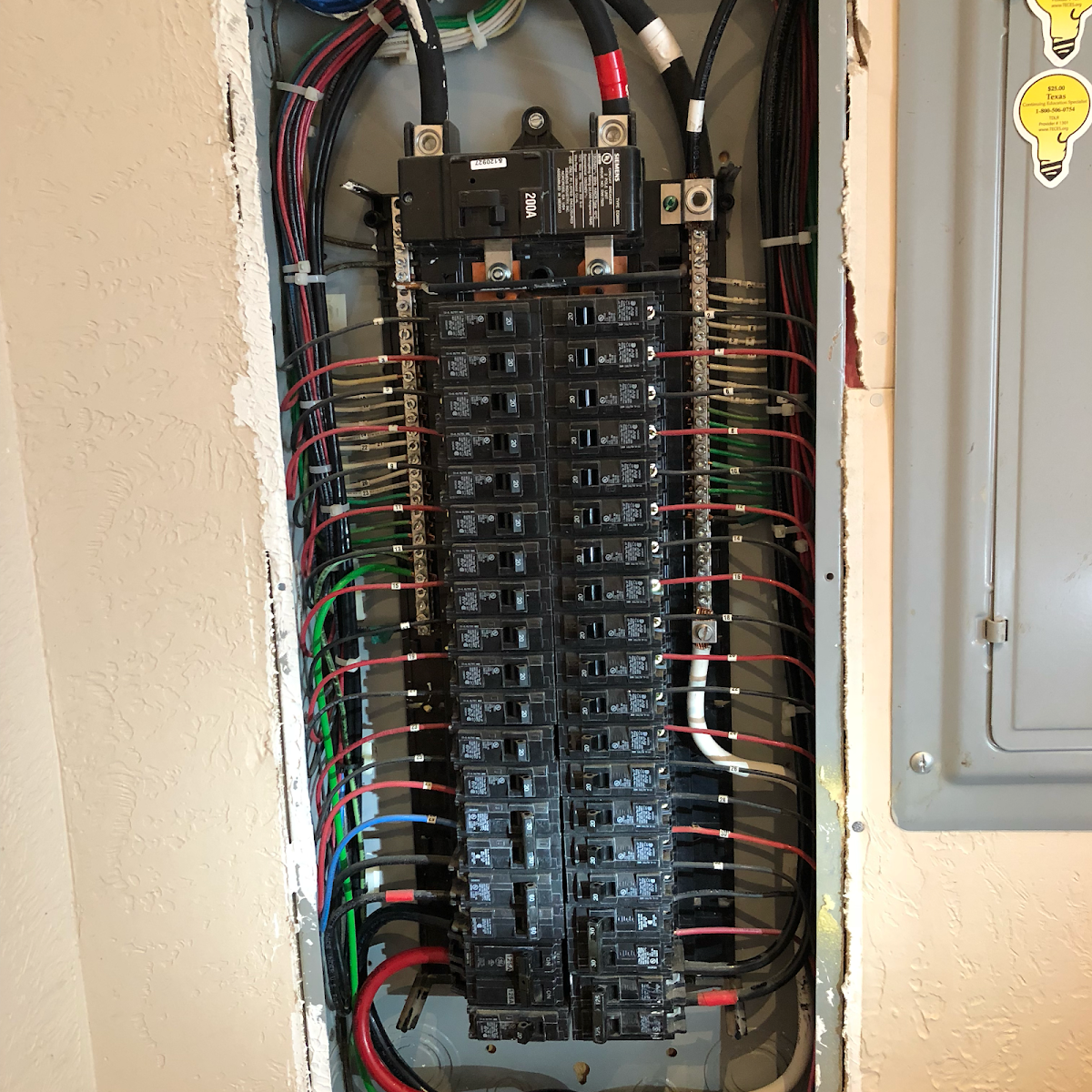 Clean breaker panel wiring by East Electric LLC